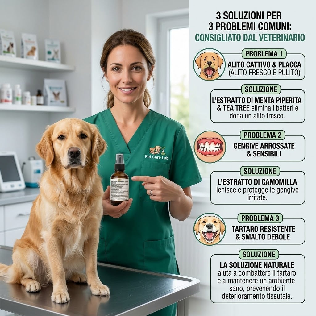 Spray Dentale per Animali - Alito Fresco!